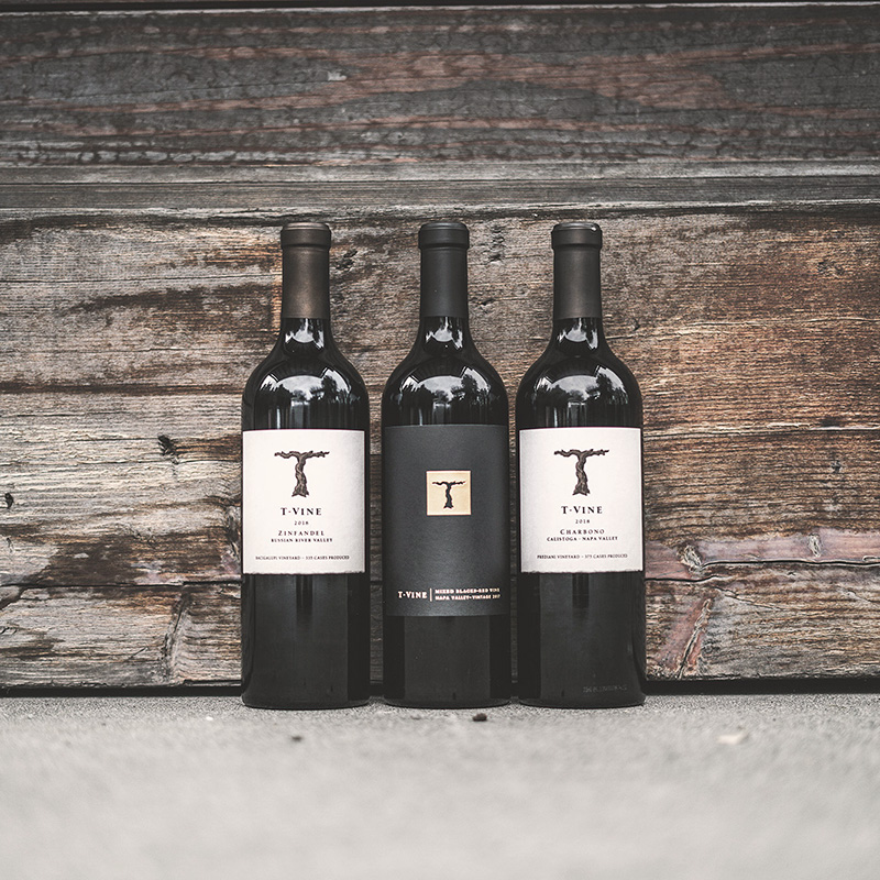 3 Bottles of T-Vine Wines
